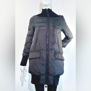MONCLER Women’s Black Down Full Zip jacket/Giubbotto Size 00